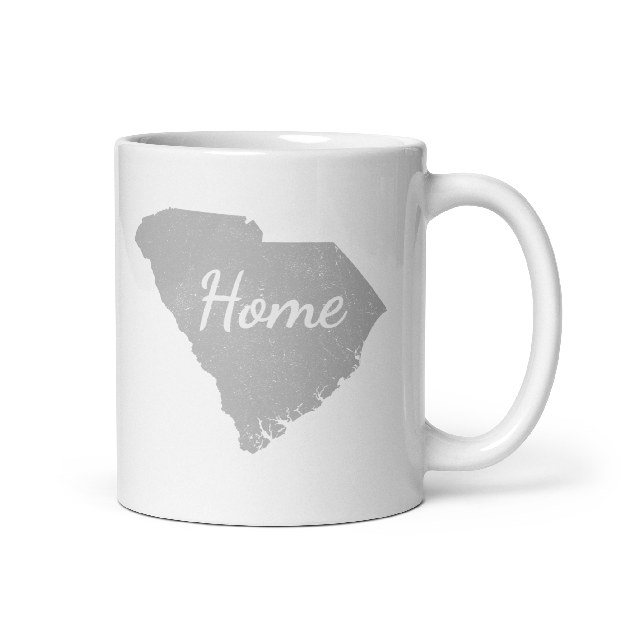 South Carolina Home White Glossy Ceramic Coffee Mug State Pride Palmetto State Gift