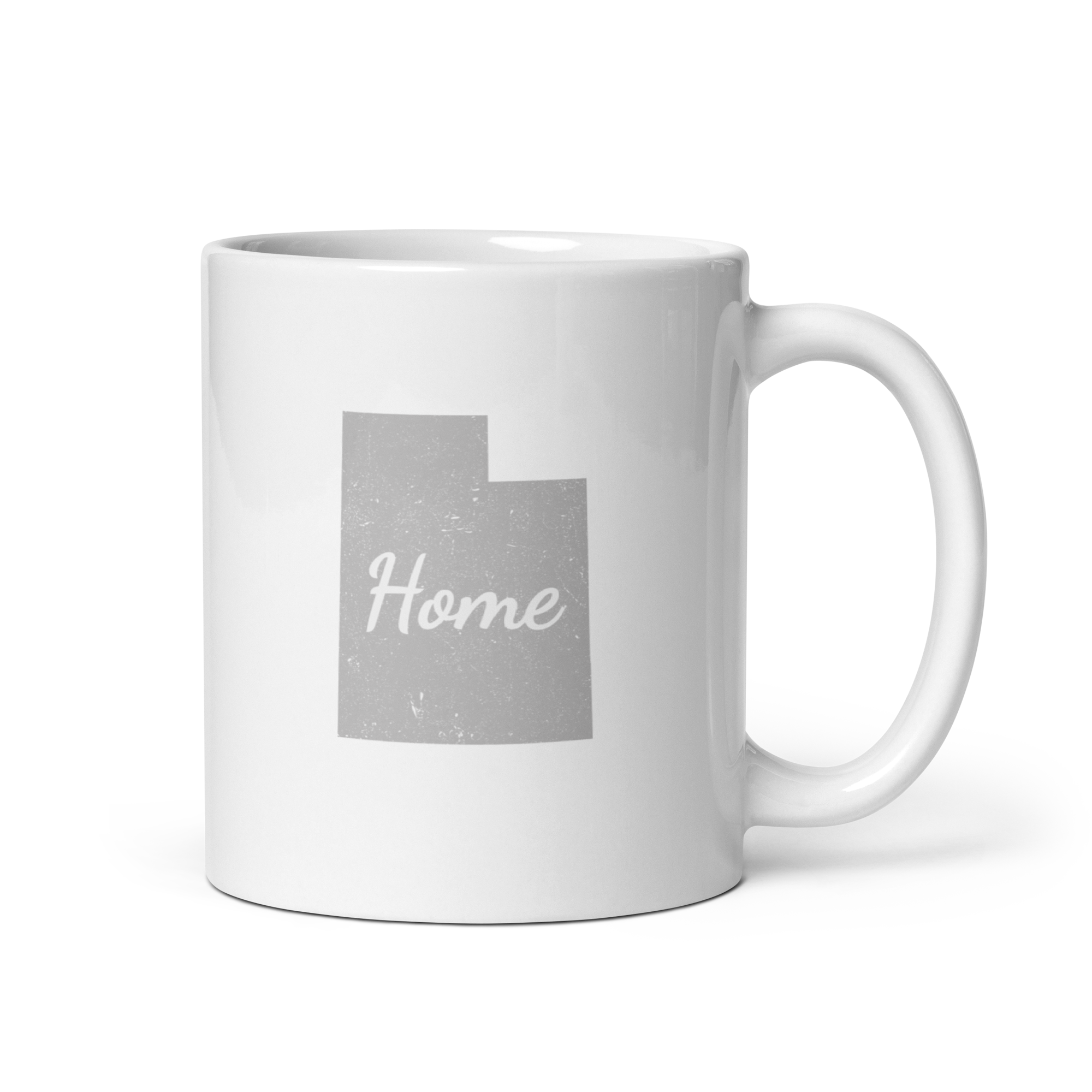 Utah Home White Glossy Ceramic Coffee Mug State Pride Beehive State Gift