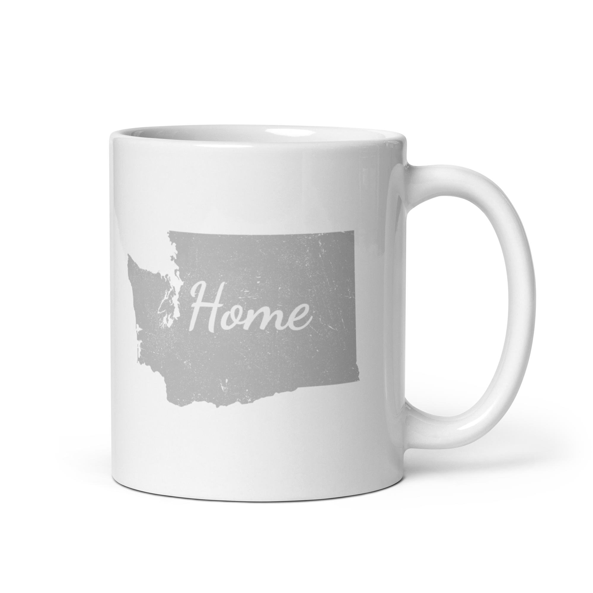 Washington Home White Glossy Ceramic Coffee Mug State Pride Evergreen State Gift