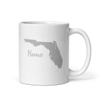 Florida Home White Glossy Ceramic Coffee Mug State Pride Sunshine State Gift