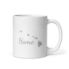 Hawaii Home White Glossy Ceramic Coffee Mug State Pride Aloha State Gift