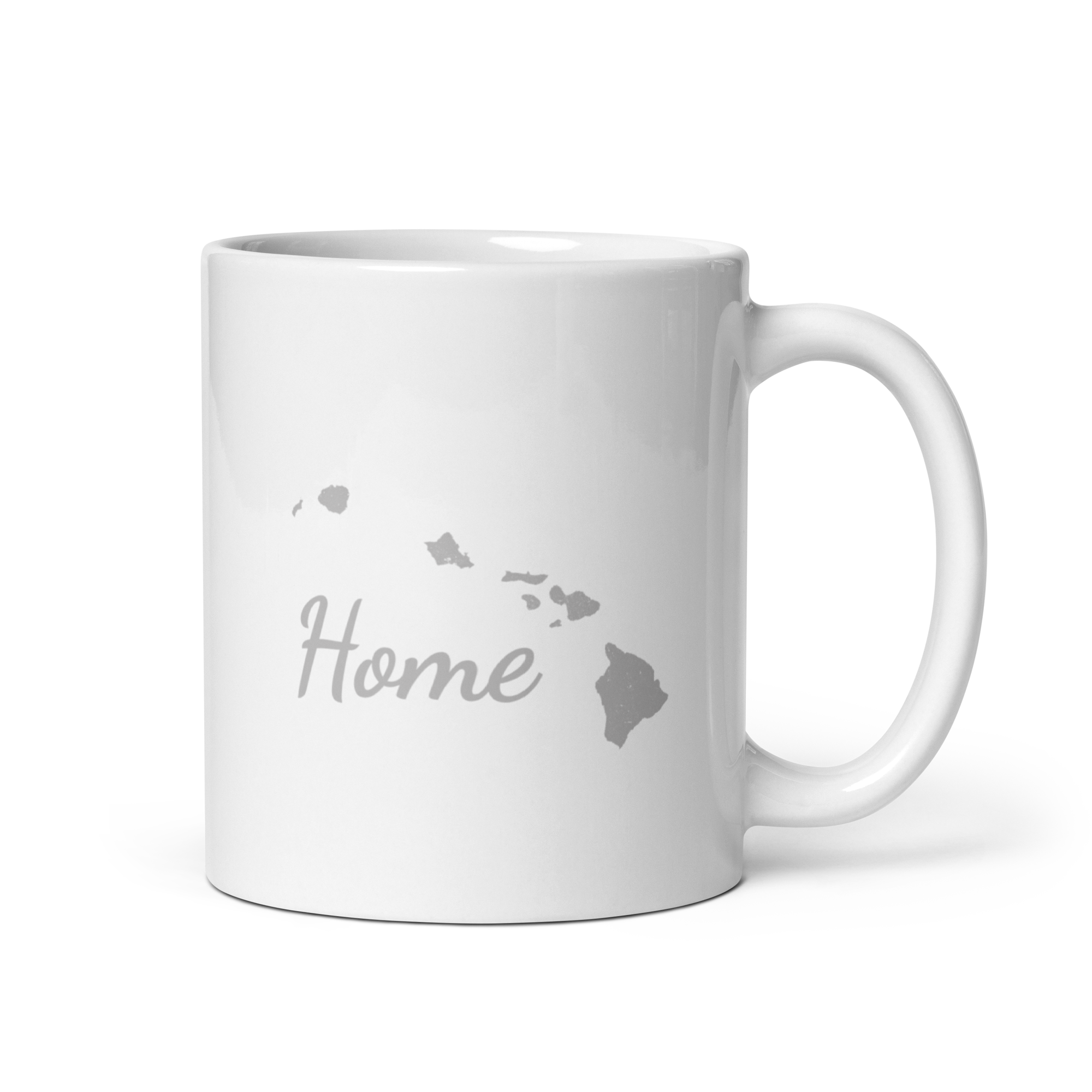 Hawaii Home White Glossy Ceramic Coffee Mug State Pride Aloha State Gift