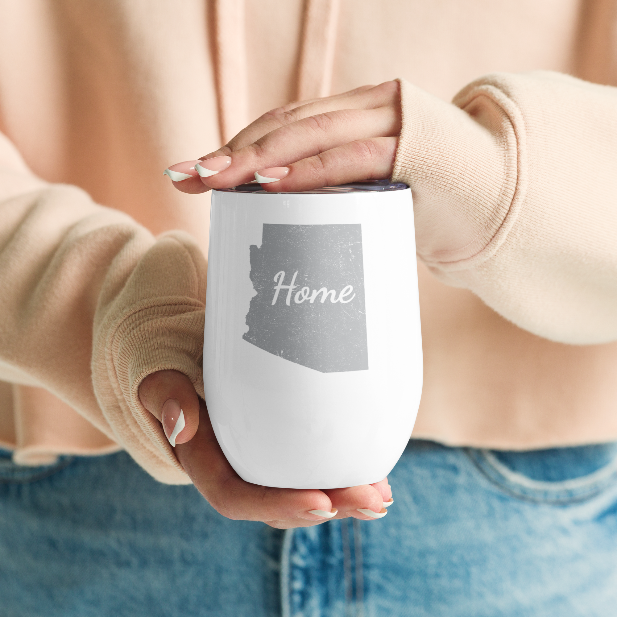 Arizona Home Wine Tumbler Insulated Stainless Steel Grand Canyon State Gift