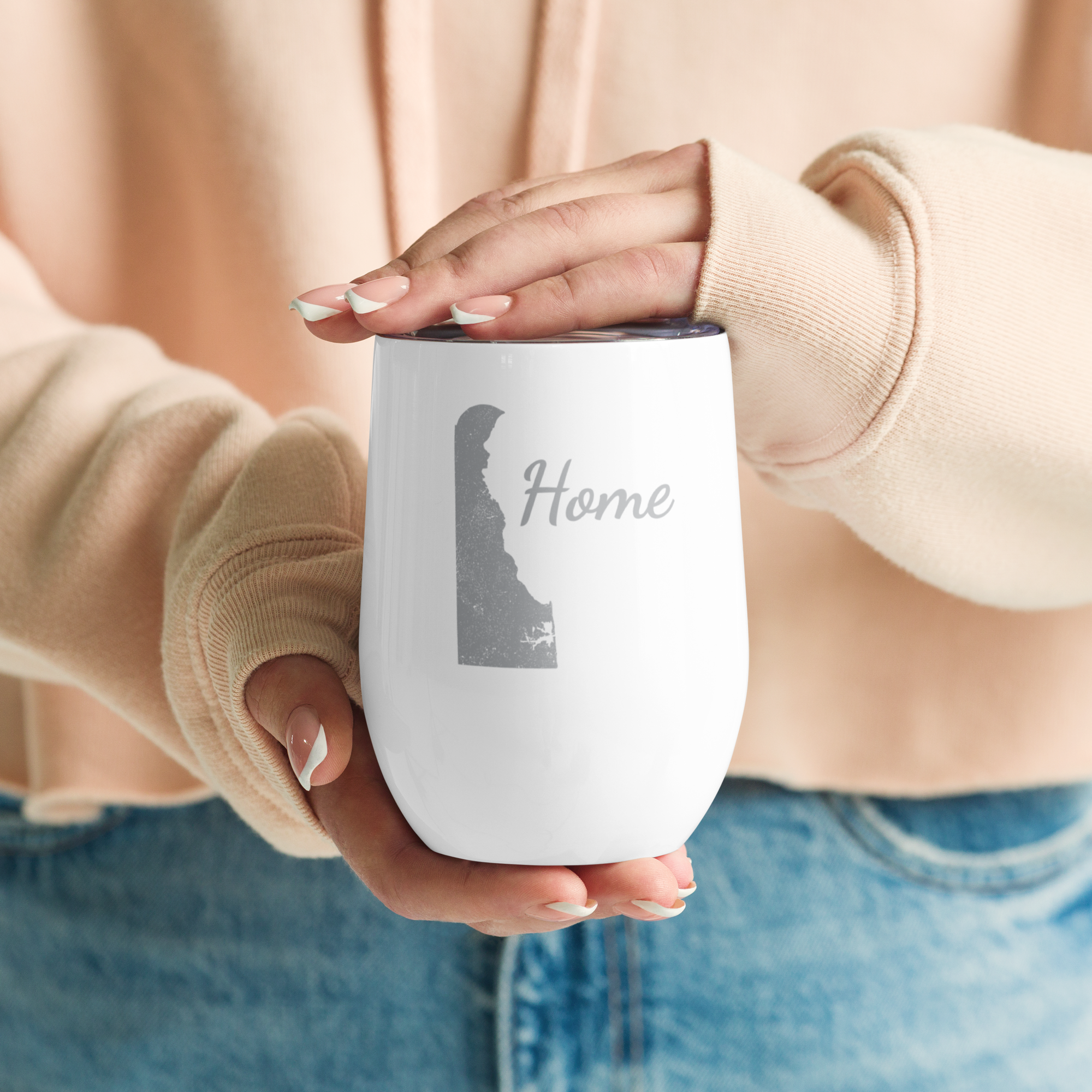 Delaware Home Wine Tumbler Insulated Stainless Steel First State Gift