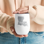 Louisiana Home Wine Tumbler Insulated Stainless Steel Pelican State Gift