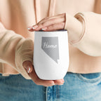 Nevada Home Wine Tumbler Insulated Stainless Steel Silver State Gift