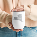 New York Home Wine Tumbler Insulated Stainless Steel Empire State Gift