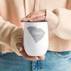 South Carolina Home Wine Tumbler Insulated Stainless Steel Palmetto State Gift